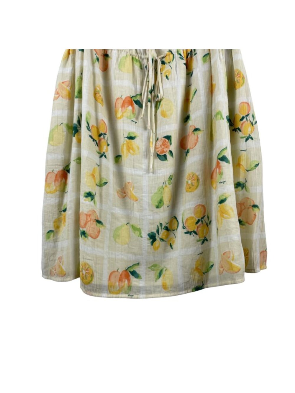 Abercrombie & Fitch Fruit Print Mini Sundress Adjustable Straps Medium Shirred - Picture 4 of 11